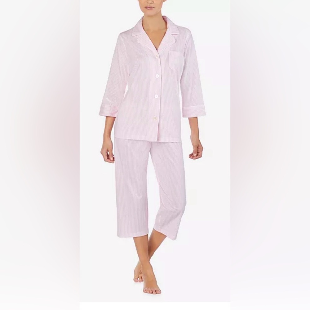 Ralph Lauren Pink Striped Button-Up Shirt